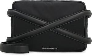 Harness leather and nylon messenger bag-1